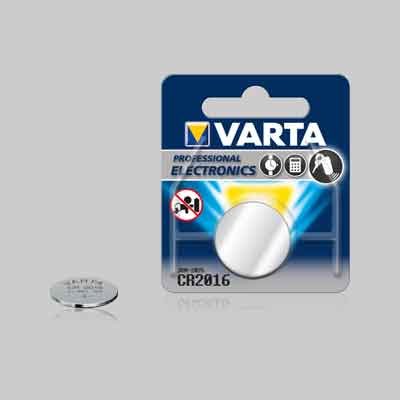 PILA A BOTTONE 'CR2016' blister 1 pezzo. Prezzo per Pezzo.