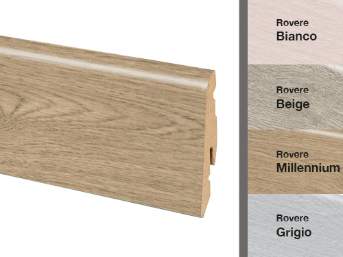 Battiscopa in legno MDF. Prezzo per Pezzo.