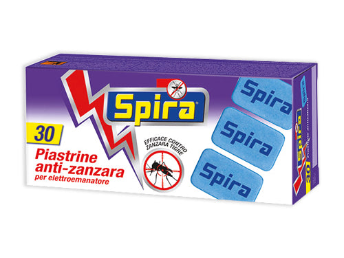 Piastrine universali antizanzare per elettroemanatori Spira. Prezzo per Confezione.