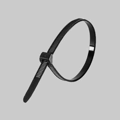 FASCETTA DI CABLAGGIO mm 2,5x140 - nera. Prezzo per Pezzo.