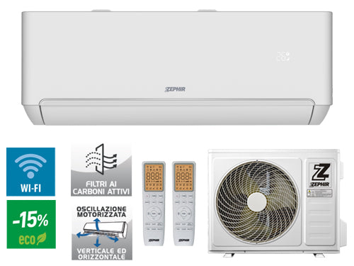 Climatizzatori Condizionatori Zephir ZTQ 12000 Wifi A+++. Prezzo per Pezzo.