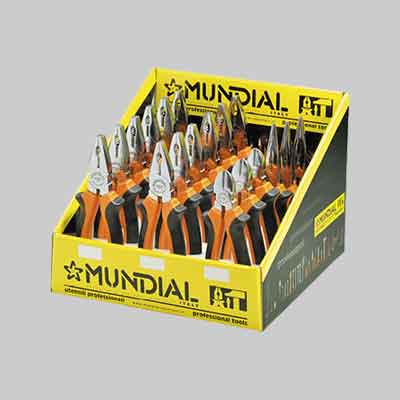 ESPOSITORE PINZE E TROCHESI MUNDIAL 18 pezzi. Prezzo per Pezzo.