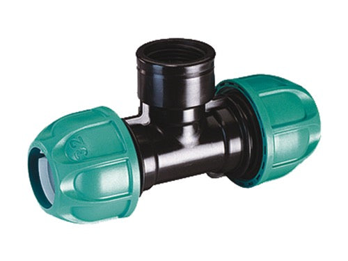 Raccordi T filetto Claber per tubi PE 90416 90418. Prezzo per Pezzo.