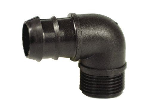 Gomiti a 90° filettati per tubi PE Irritec 641. Prezzo per Pezzo.