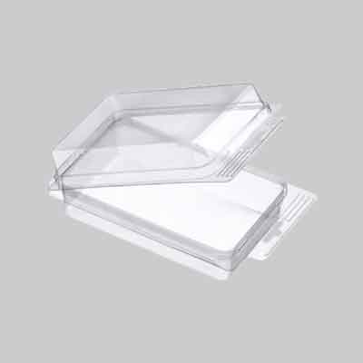 BIVALVA TERMOFORMATA IN PVC Art. 25 - mm 180x90x40. Prezzo per Pezzo.