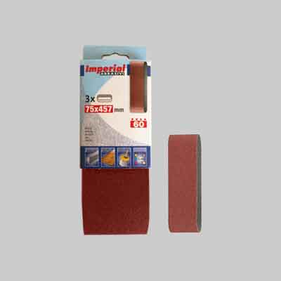 NASTRO ABRASIVO MM 75X457 Grana 60 - 3 pezzi. Prezzo per Confezione.