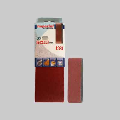 NASTRO ABRASIVO MM 75X480 Grana 60 - 3 pezzi. Prezzo per Confezione.