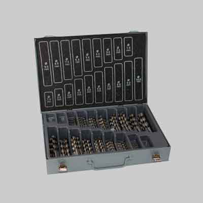 SERIE PUNTE 'FRESATE' PER FERRO 170 pezzi - mm 1÷10 x 0,50. Prezzo per Confezione.
