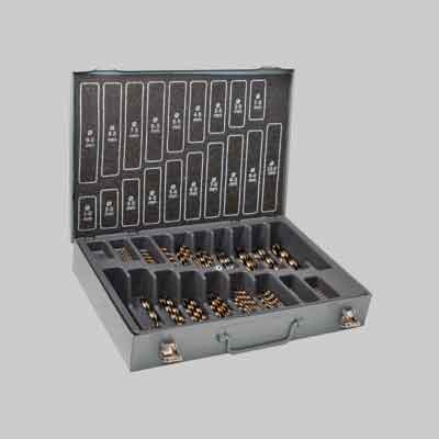 SERIE PUNTE 'HSS COBALTO 5%' 120 pezzi - mm 1÷10 x 0,50. Prezzo per Confezione.