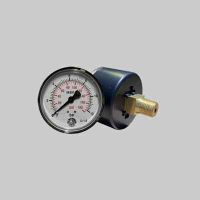 MANOMETRO DI RICAMBIO ATT. POSTERIORE 1/8" - Scala 0-12 bar. Prezzo per Pezzo.