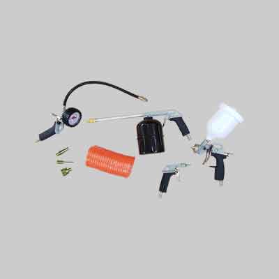 KIT ACCESSORI PER COMPRESSORE 8 pezzi. Prezzo per Confezione.