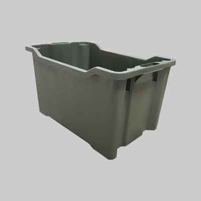 CASSETTA AGRICOLA CHIUSA SOVRAPPONIBILE E IMPILABILE lt 40 - cm 52x36x31. Prezzo per Pezzo.