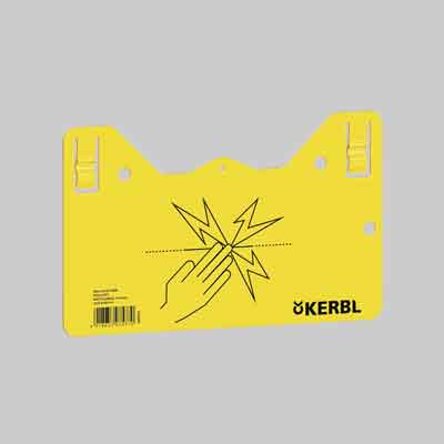 TABELLA DI AVVISO PER RECINTI ELETTRICI cm 25x13. Prezzo per Pezzo.