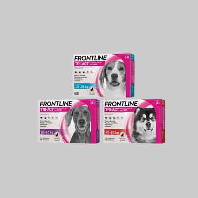 ANTIPARASSITARIO 'TRI-ACT' FRONTLINE Per cani 5-10Kg - 3 Pipette. Prezzo per Confezione.