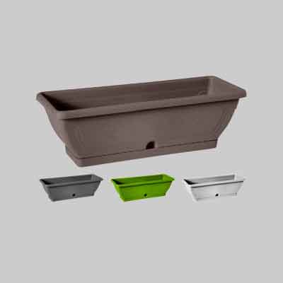 CASSETTA 'VENEZIA' CON SOTTOCASSETTA cm 60x19x16h colore bianca. Prezzo per Pezzo.