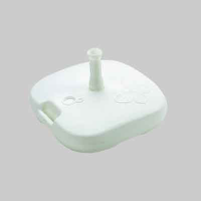 BASE PER OMBRELLONE cm 44x44x12h - Col. Bianco. Prezzo per Pezzo.