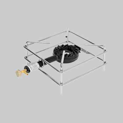 FORNELLONE A GAS IN ACCIAIO CROMATO cm 30x30. Prezzo per Pezzo.