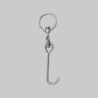 GANCIO GIREVOLE SNODATO CON ANELLO mm 220x6. Prezzo per Pezzo.