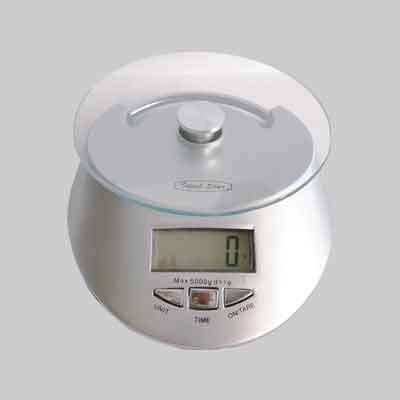 BILANCIA DIGITALE IN VETRO 'IDEAL STAR' Capacità 5 Kg. Prezzo per Pezzo.