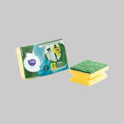 KIT SPUGNA ABRASIVA SALVADITA Conf. 2 pezzi. Prezzo per Confezione.