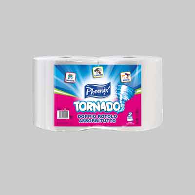 BOBINA CARTA ASCIUGATUTTO 'TORNADO' Coppia 1,7 kg. Prezzo per Confezione.