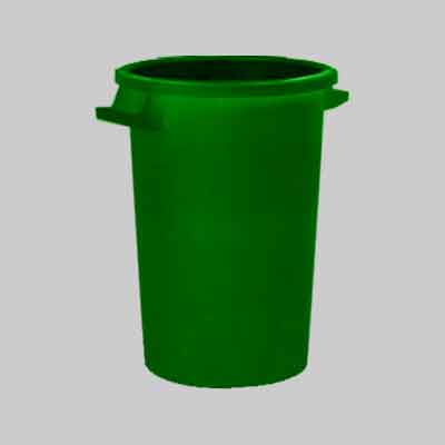 BIDONE PER RIFIUTI VERDE lt 75 - Ø 43x56h. Prezzo per Pezzo.