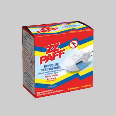 BASE PER PIASTRINE ANTIZANZARE Base + 12 piastrine. Prezzo per Pezzo.