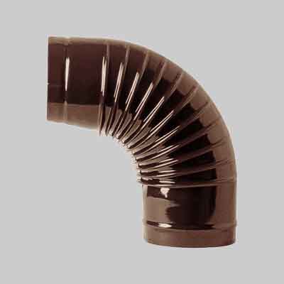 GOMITO SMALTATO 90° Ø mm 140 - 90° - col. bianco. Prezzo per Pezzo.