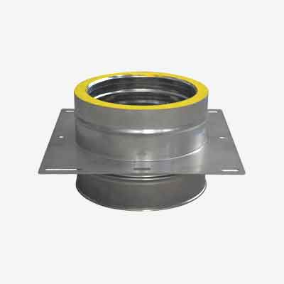 PIASTRA INTERMEDIA DOPPIA PARETE Ø 200/250 mm. Prezzo per Pezzo.