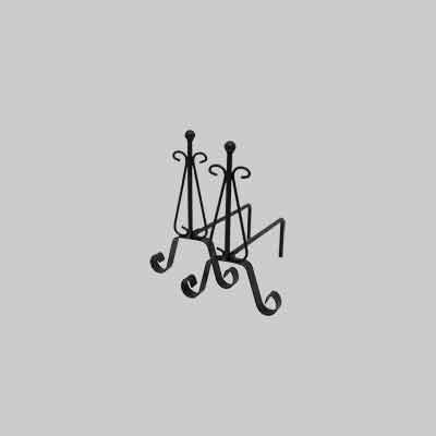 COPPIA ALARI CON SFERA cm 40x23x35,5h. Prezzo per Coppia.