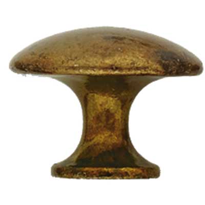 POMOLO PER MOBILI '24220' mm 25 - Ottone antico pz. 2. Prezzo per Pezzo.