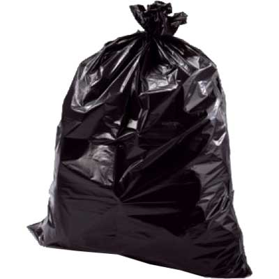 SACCHI PER NETTEZZA URBANA NERI cm 92x120 - col. nero (circa 1Kg). Prezzo per Pezzo.