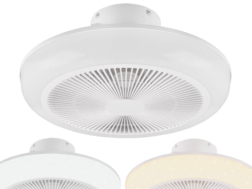 Plafoniere Led Trio con ventilatore Mjolby. Prezzo per Pezzo.