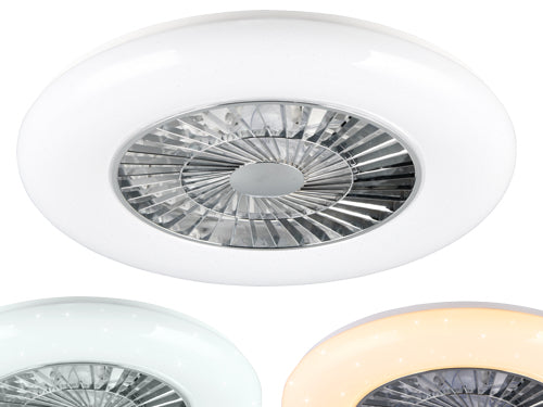 Plafoniere Led Trio con ventilatore Visby. Prezzo per Pezzo.