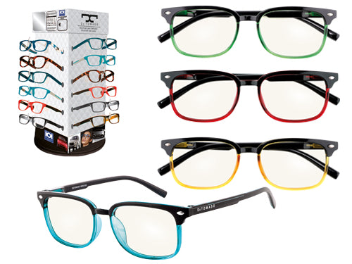 Assortimento occhiali da lettura 523 De Tomaso 24 pz. Prezzo per Confezione.