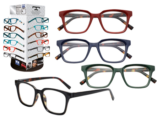 Assortimento occhiali da lettura 525 De Tomaso 24 pz. Prezzo per Confezione.