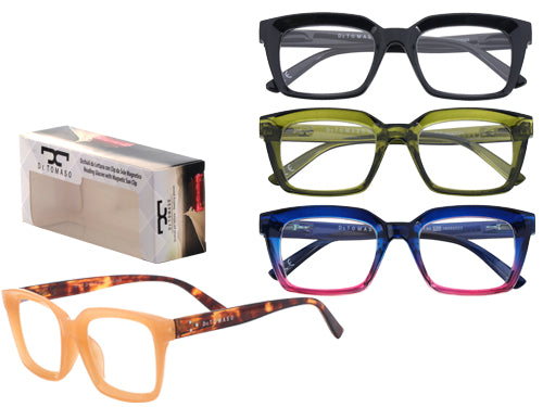 Assortimento occhiali da lettura 528 De Tomaso 24 pz. Prezzo per Confezione.