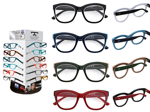 Assortimento occhiali da lettura 529 De Tomaso 24 pz. Prezzo per Confezione.