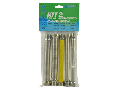 Kit raccordi Inox estensibili per caldaie Kit2 200/400. Prezzo per Pezzo.