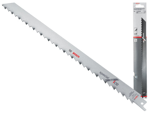 Lame inox Bosch universali S 1211 K per seghe a gattuccio. Prezzo per Confezione.