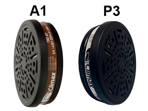 Filtri Climax P3 per respiratori 761. Prezzo per Pezzo.