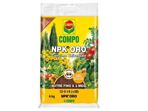 Concime granulare Compo NPK+Oro. Prezzo per Pezzo.