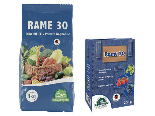 Concime polvere bagnabile Rame 30 Agribios. Prezzo per Pezzo.