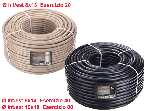 Tubi in PVC per irrorazione. Prezzo per rotolo.