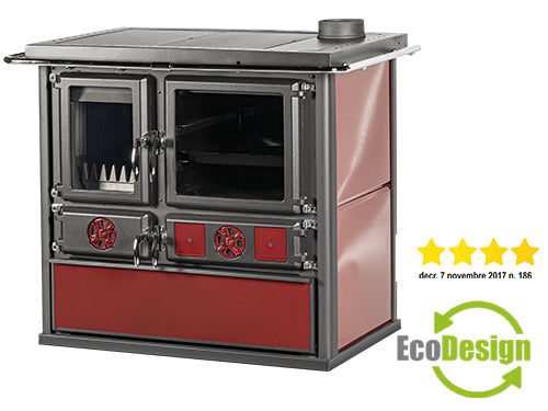 Cucine stufe a legna K-Line Life bordeaux. Prezzo per Pezzo.