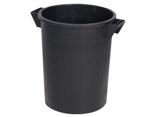 Bidoni in plastica neri. Prezzo per Pezzo.