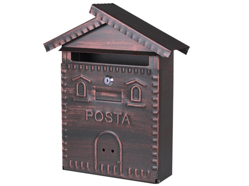 Cassette postali in ferro battuto a casetta. Prezzo per Pezzo.