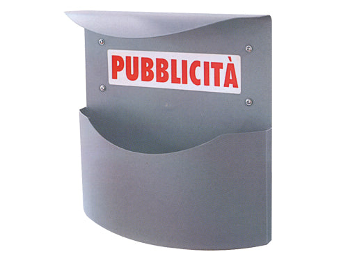 Cassette postali pubblicitÃ  Alubox argento marsupio. Prezzo per Pezzo.