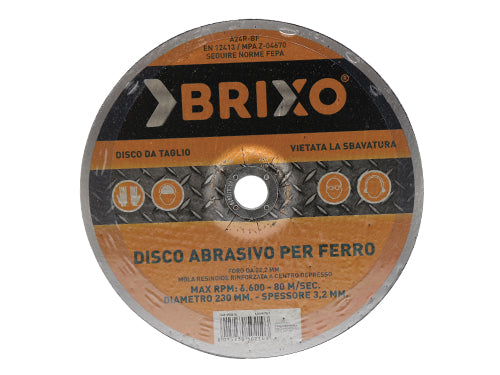 Dischi abrasivi Brixo per ferro. Prezzo per Pezzo.
