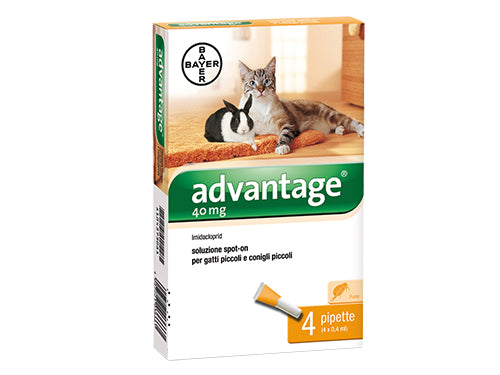 Antiparassitari Bayer Advantage Spot On 40 gatti. Prezzo per Pezzo.